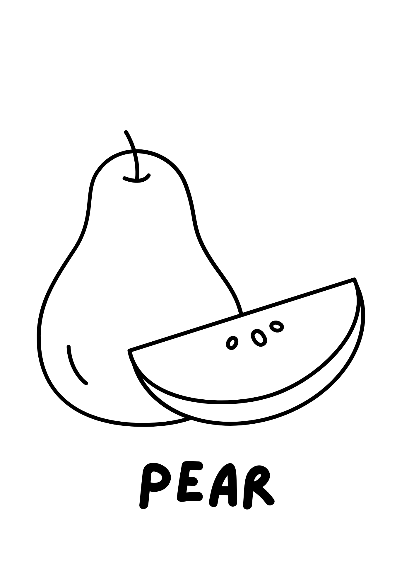 Coloriage Fruits – Apprendre l’anglais en s’amusant