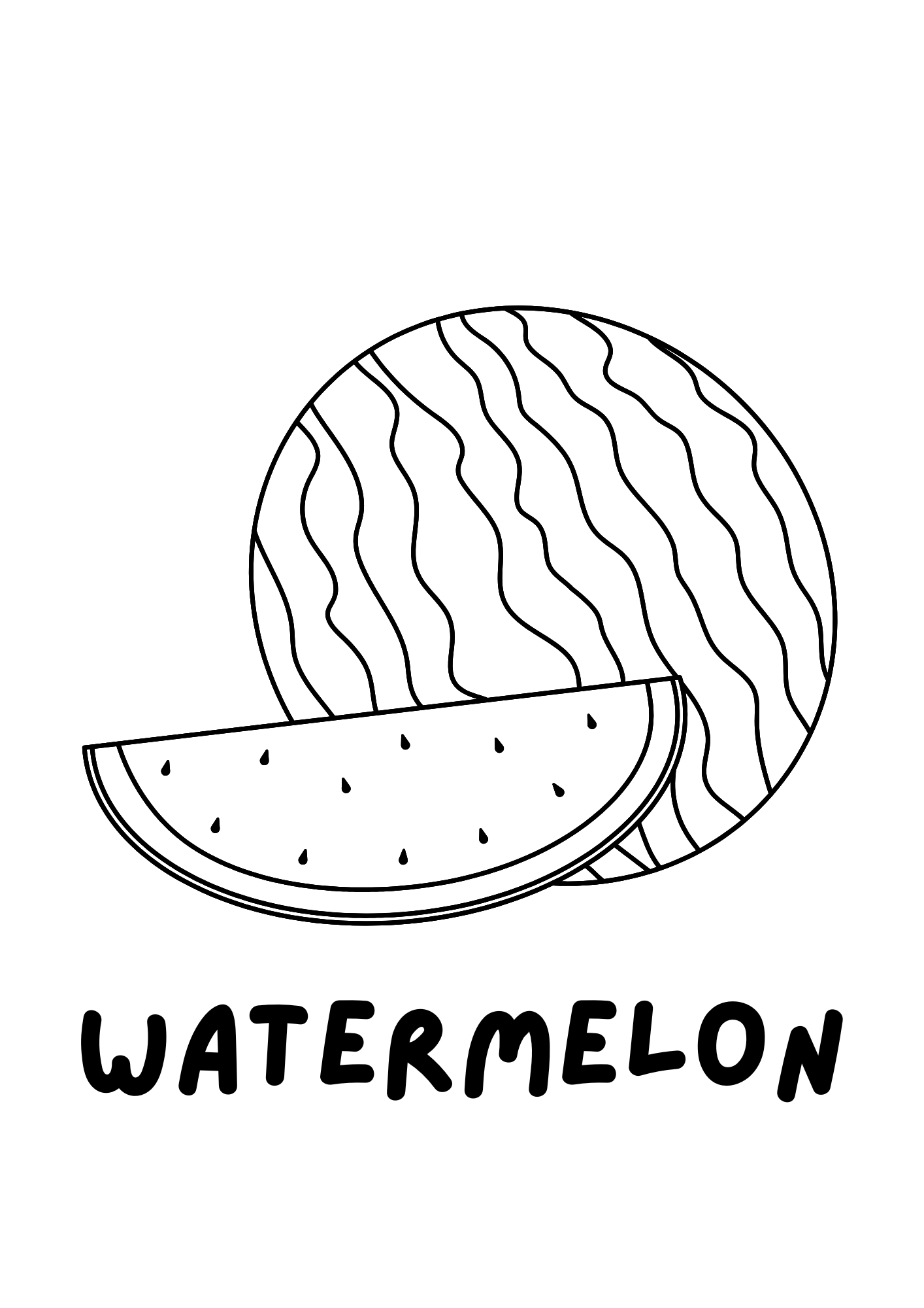 Coloriage Fruits – Apprendre l’anglais en s’amusant