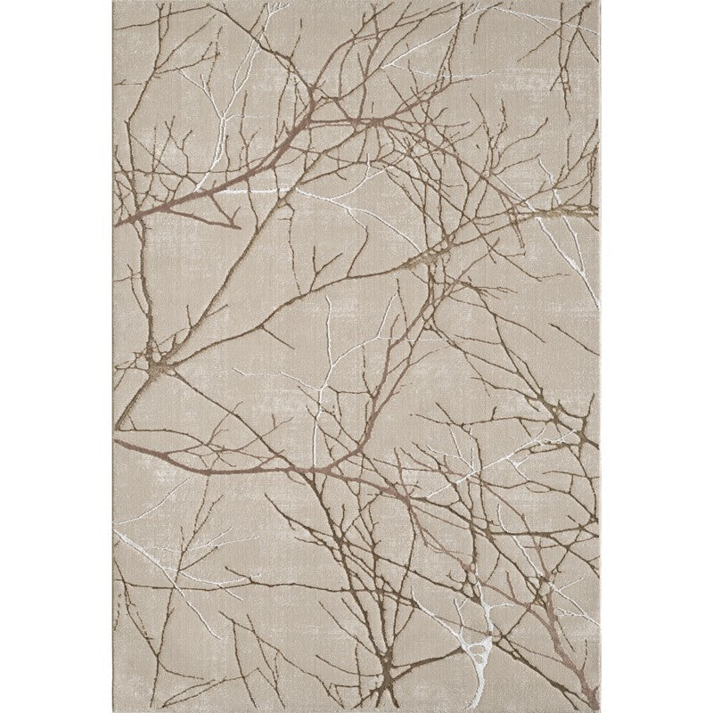 Tapis marbre beige cuivré argenté – création