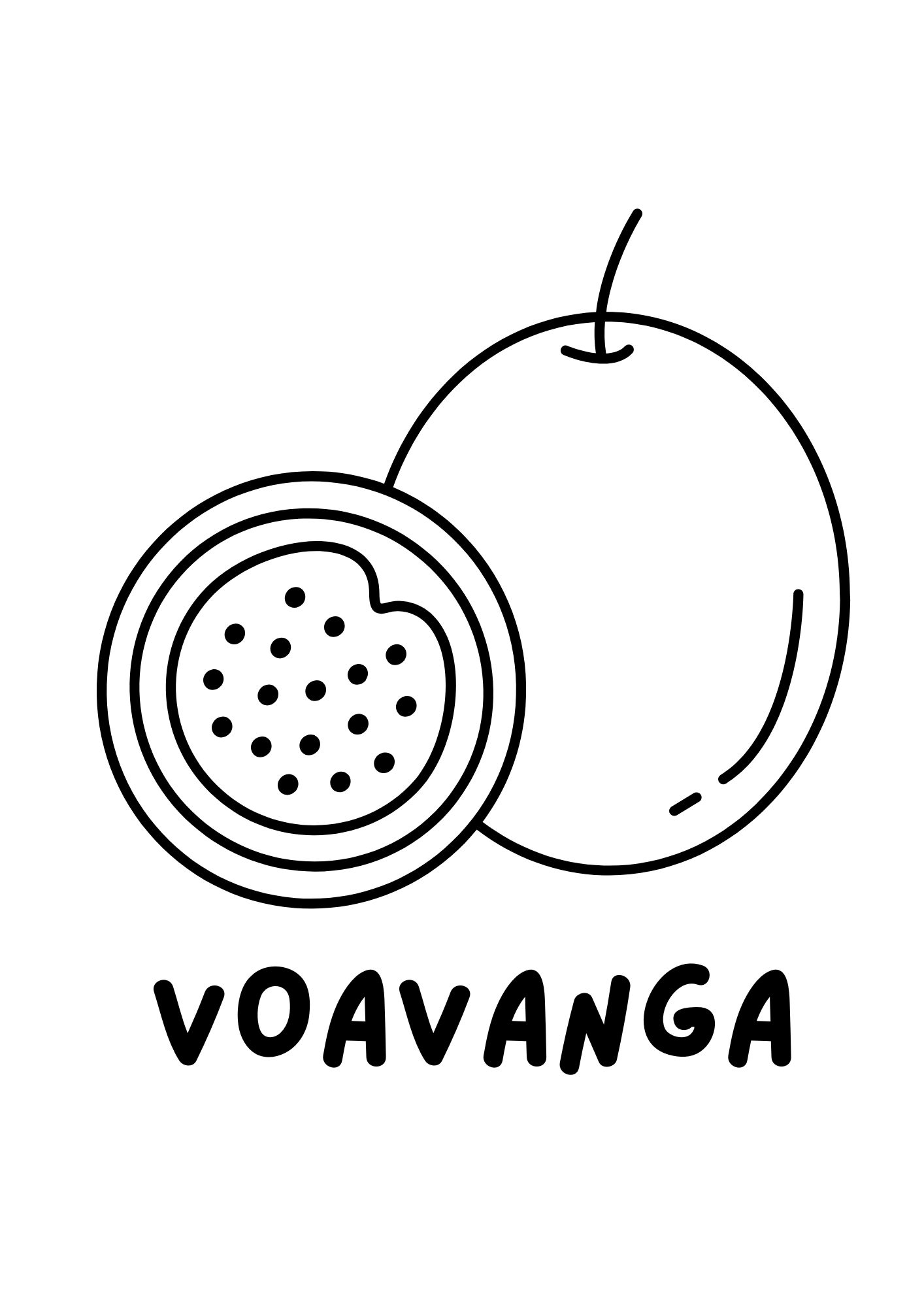 Coloriage Fruits – Apprendre l’anglais en s’amusant