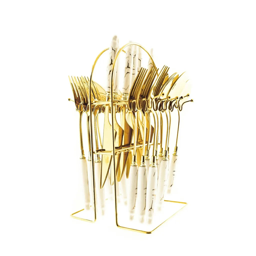 Ménagère 24 pièces Couverts en acier inoxydable