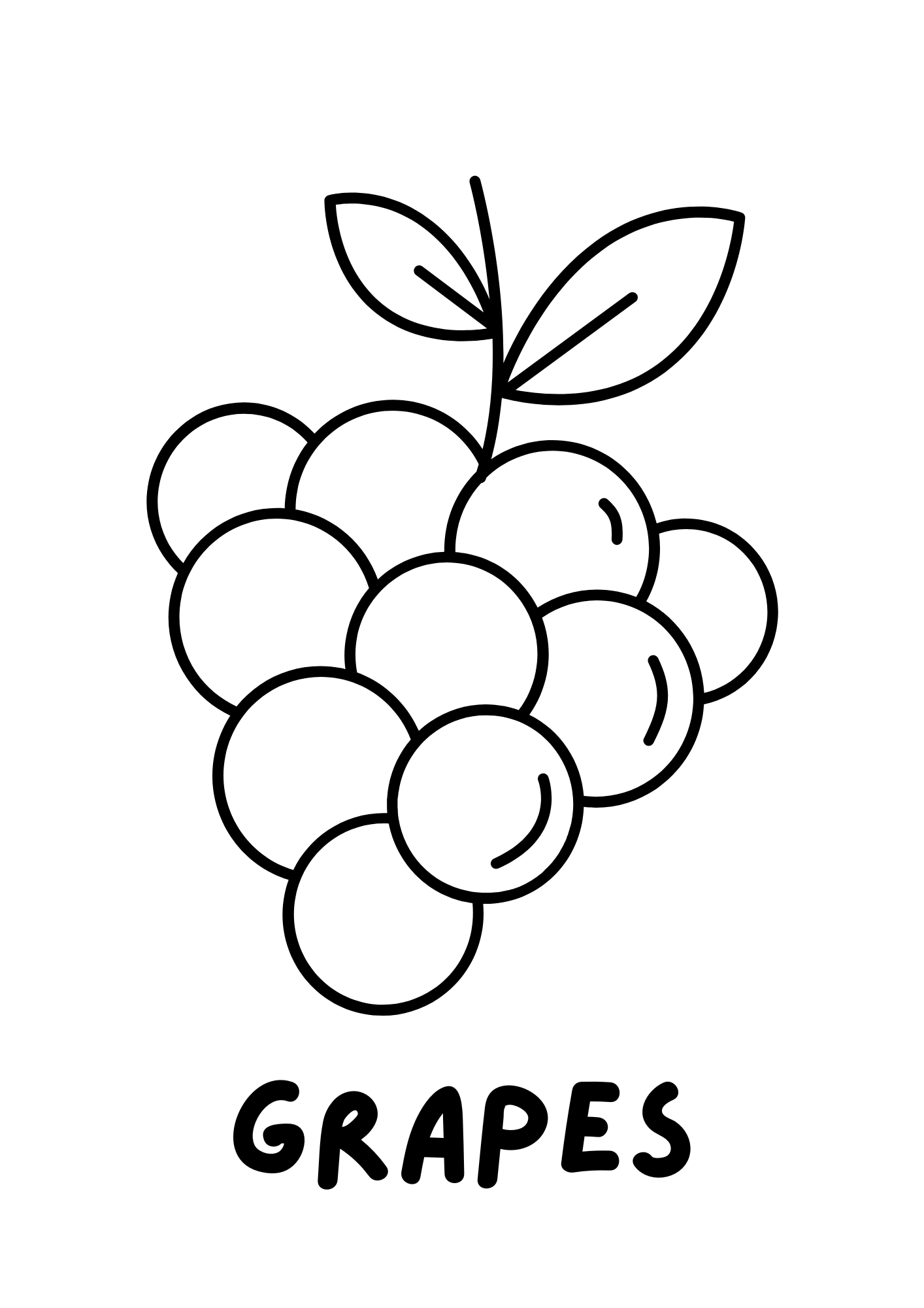 Coloriage Fruits – Apprendre l’anglais en s’amusant