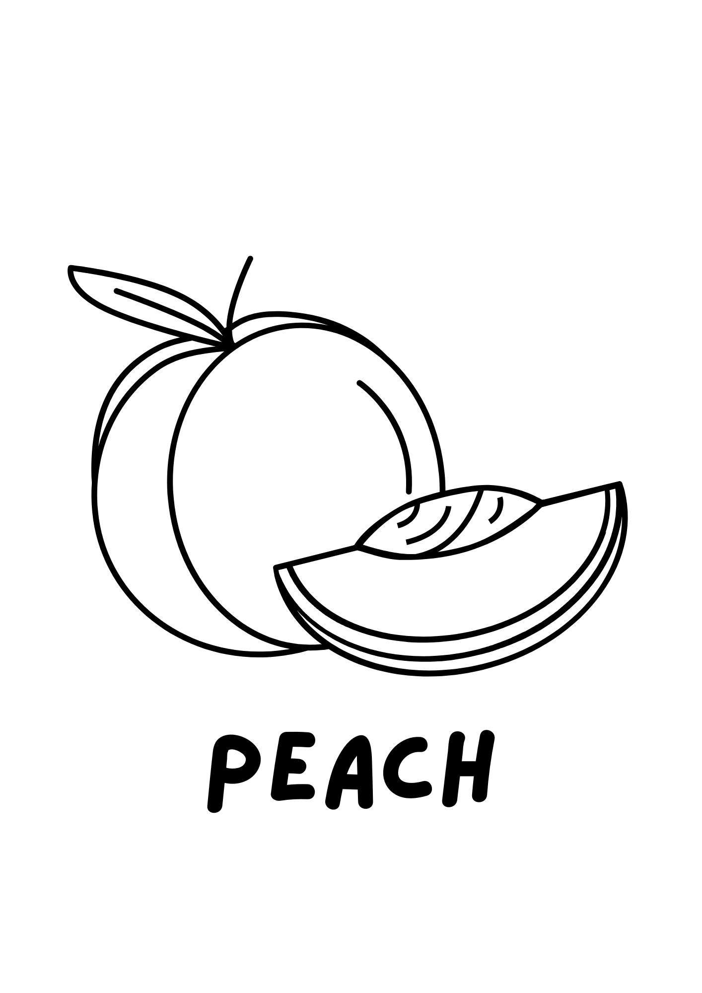 Coloriage Fruits – Apprendre l’anglais en s’amusant