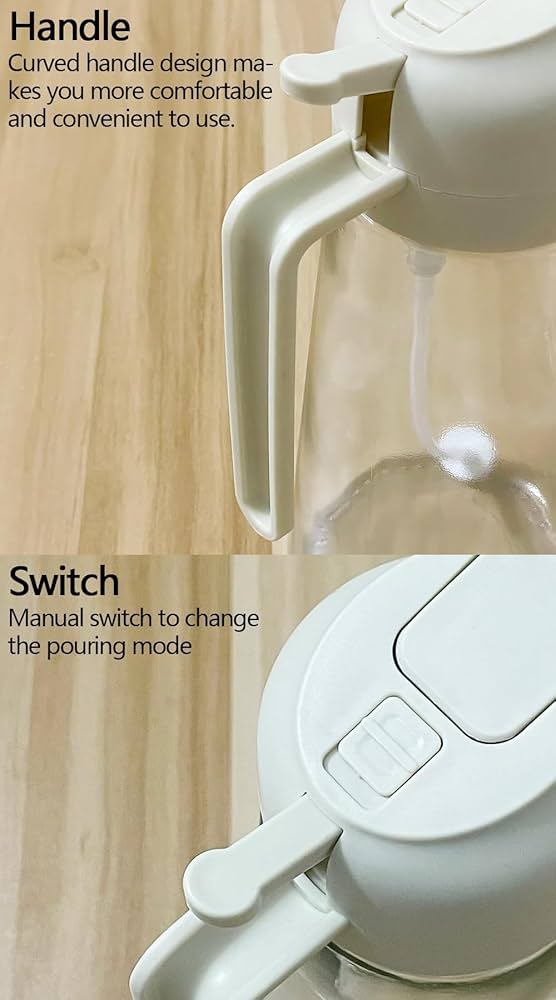 Bouteille distributrice d’huile 2 en 1