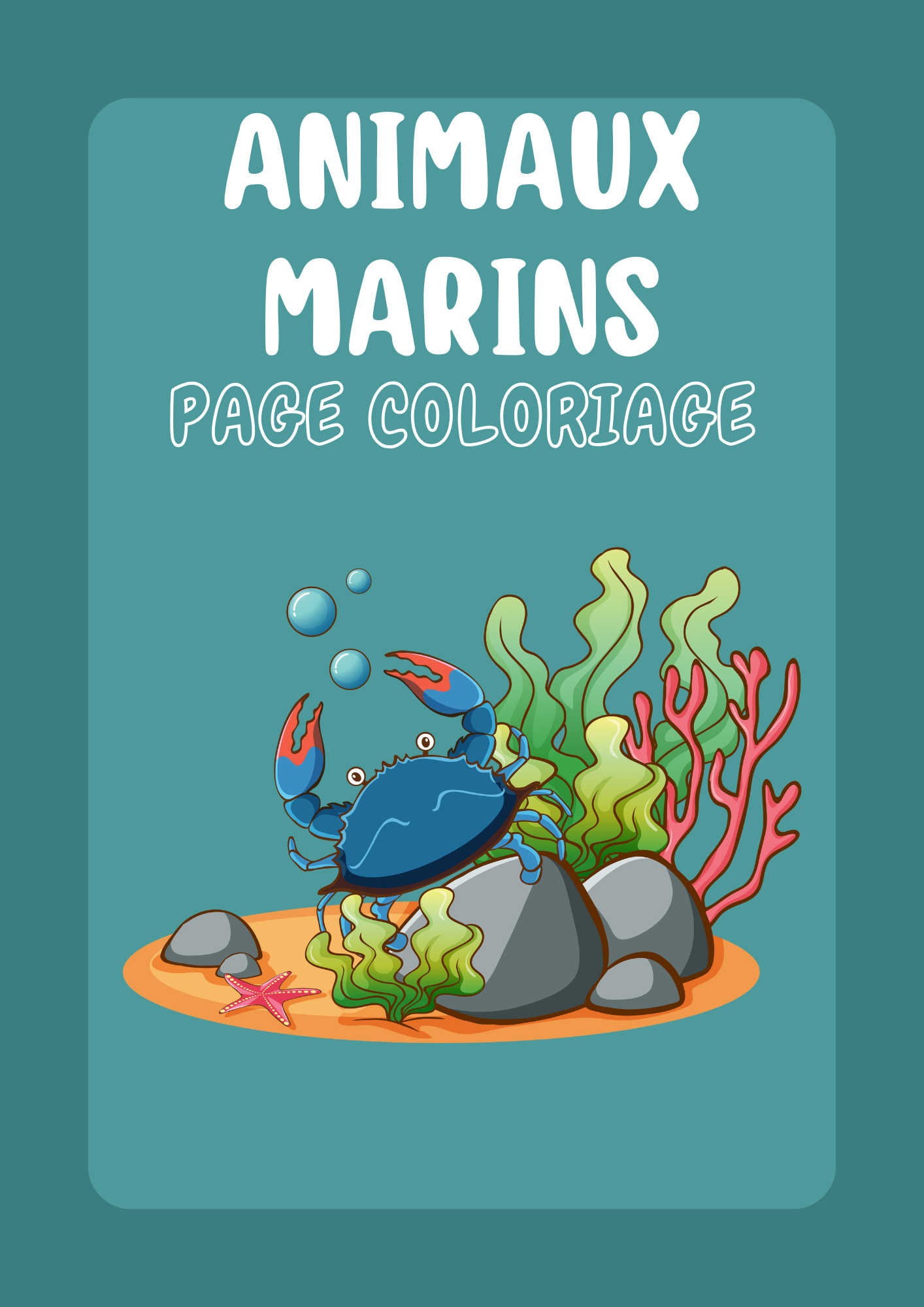 Coloriage Animaux Marins – 14 pages PDF