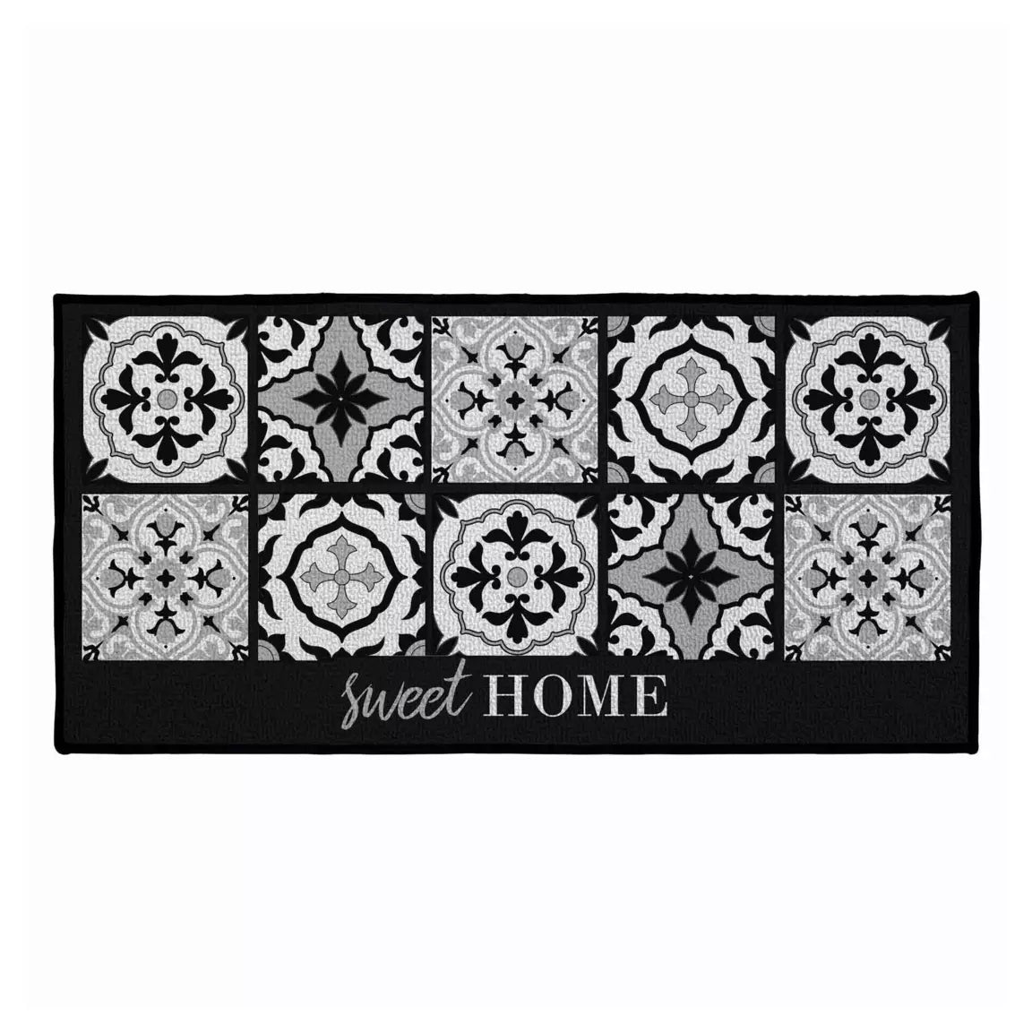 Tapis rectangle(50x120 cm) Alfama Noir