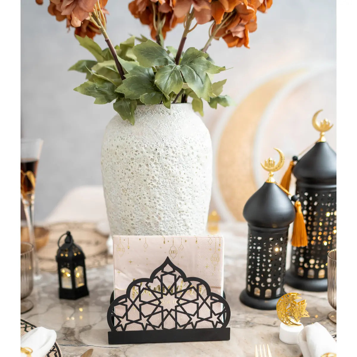 Porte serviette Oriental noir
