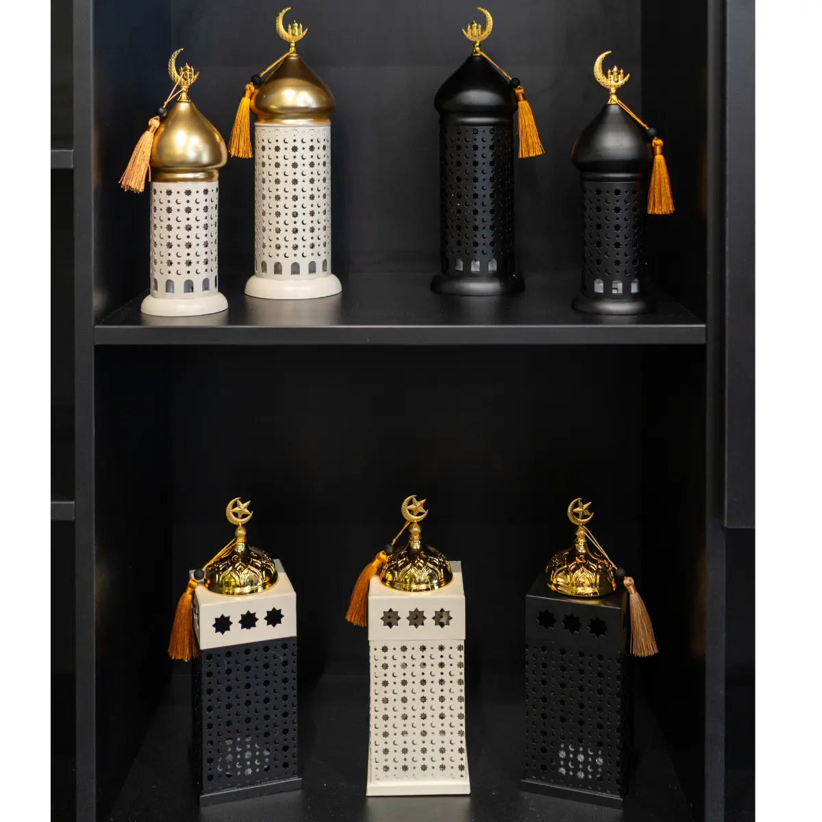 Lanterne lumineuse Bakhour blanc