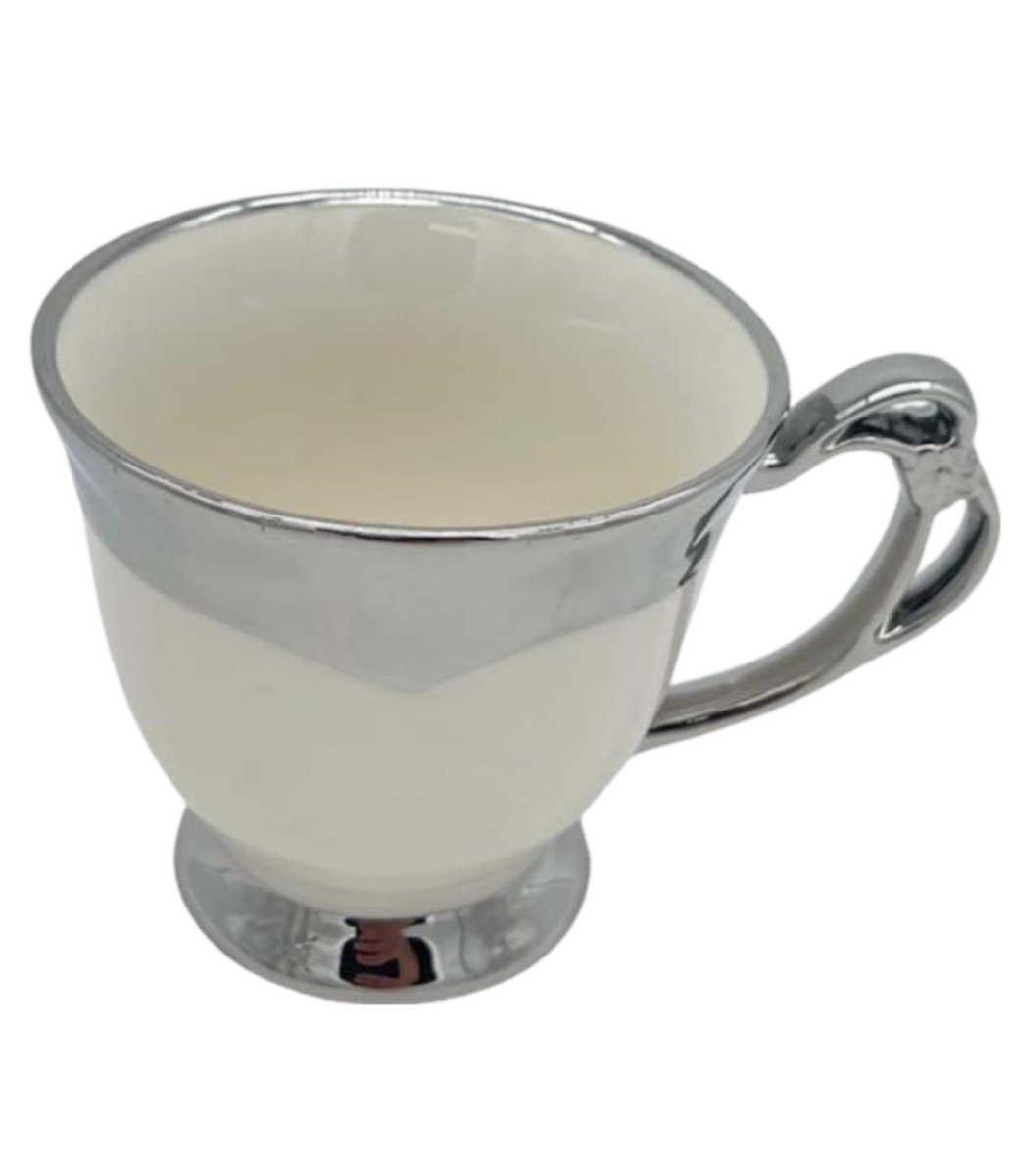servicio de té/café con bandeja de porcelana