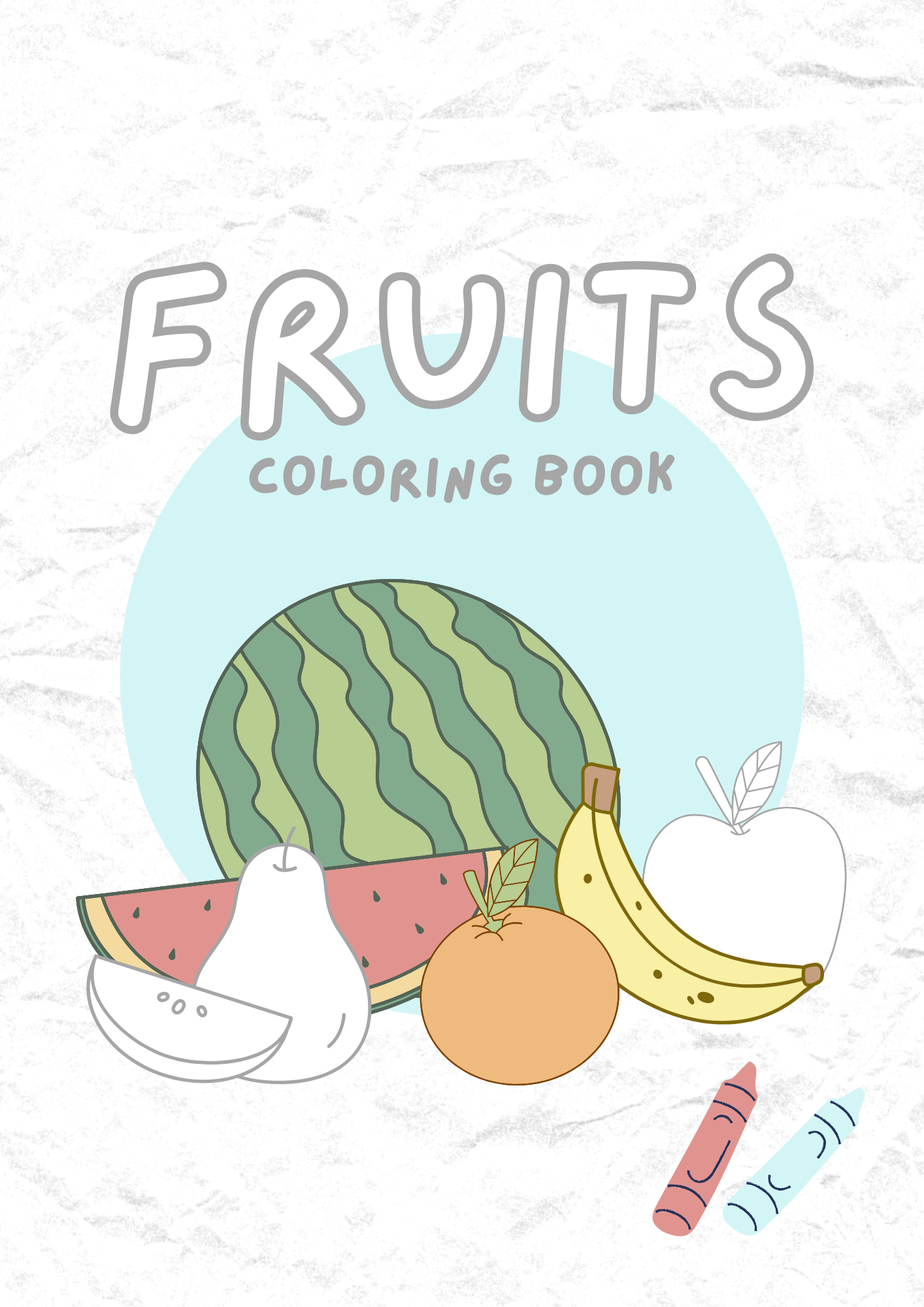 Coloriage Fruits – Apprendre l’anglais en s’amusant
