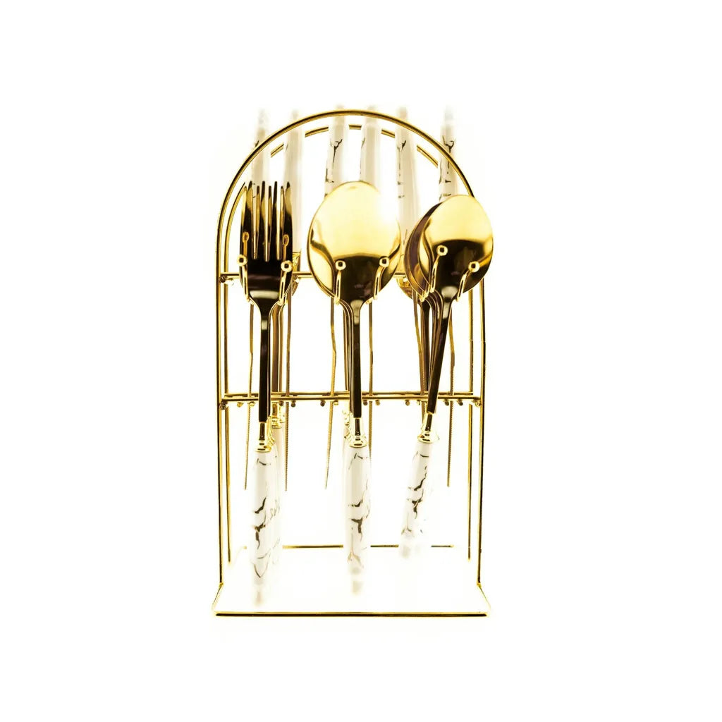 Ménagère 24 pièces Couverts en acier inoxydable