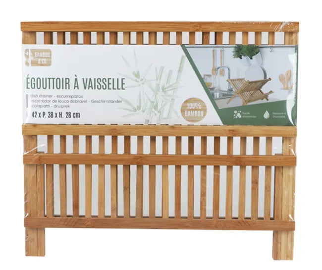 Égouttoir À Vaisselle En Bambou