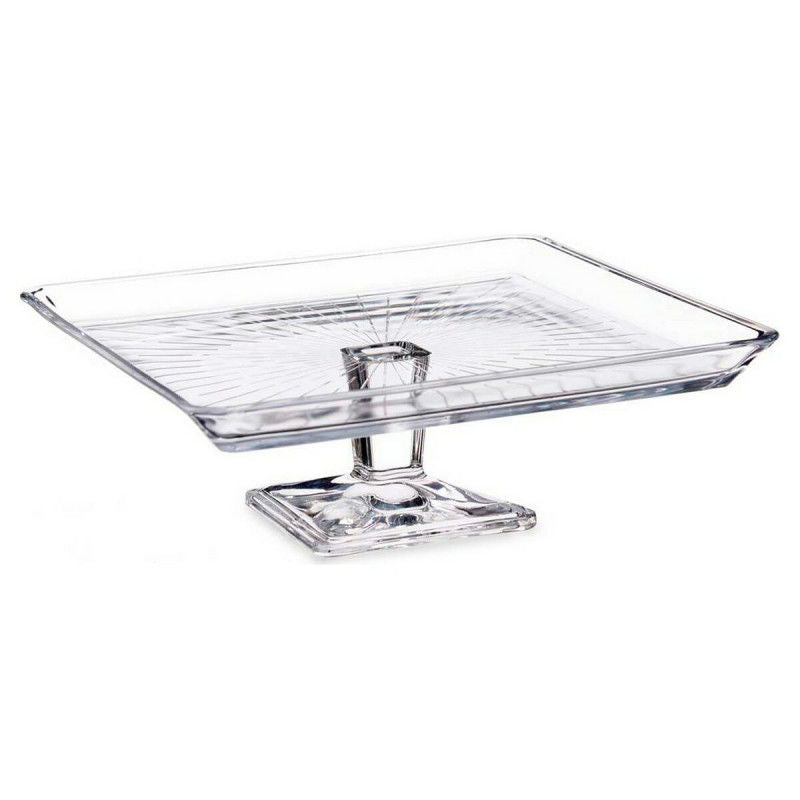 Plato para tarta Madlen Vidrio transparente (23,7 x 8 x 23,7 cm)
