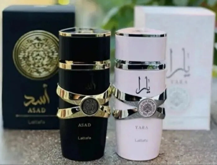 Lot de 2 parfums 1 yara + 1 Asad Lattafa 100ml