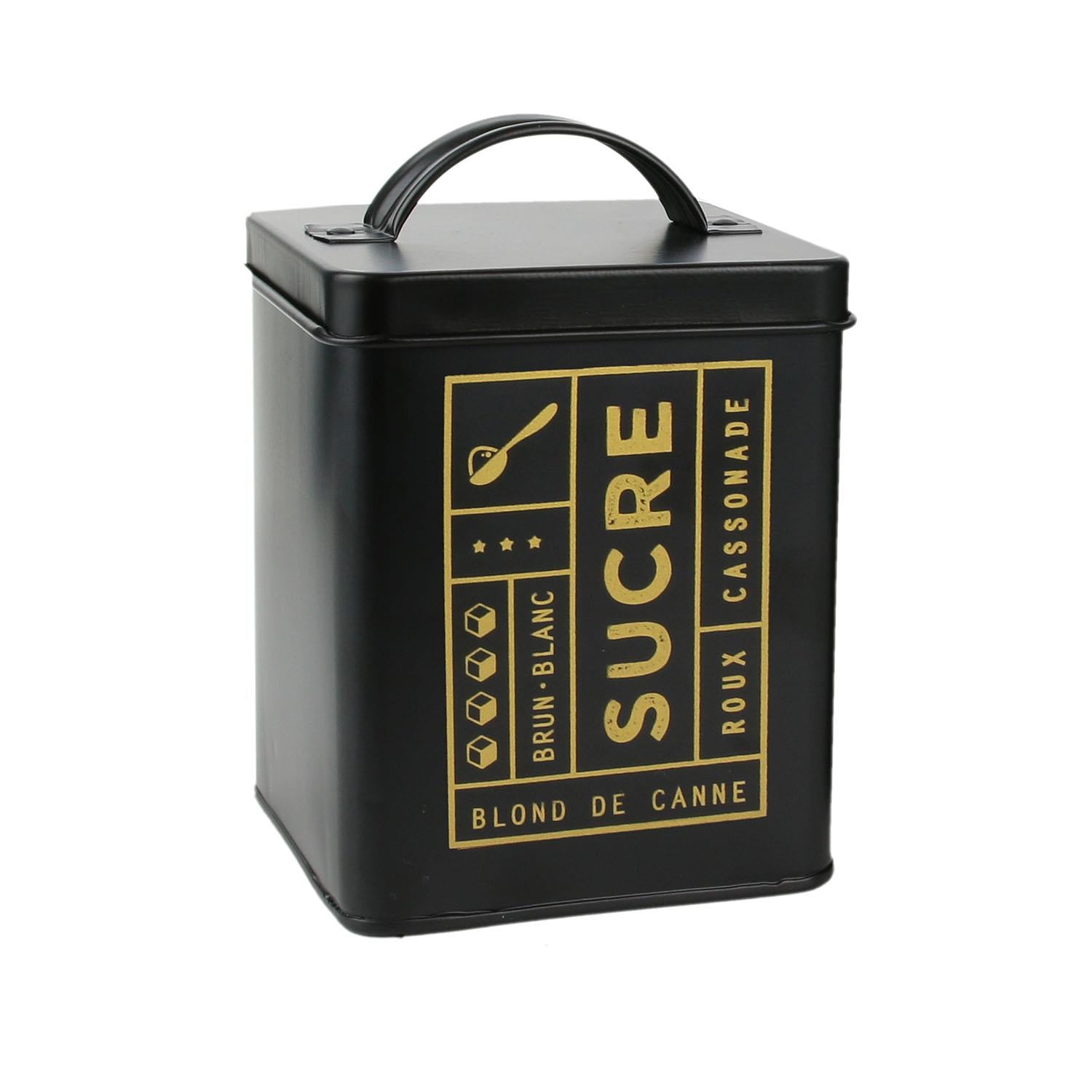 Boîte de conservation café et sucre Black Mat