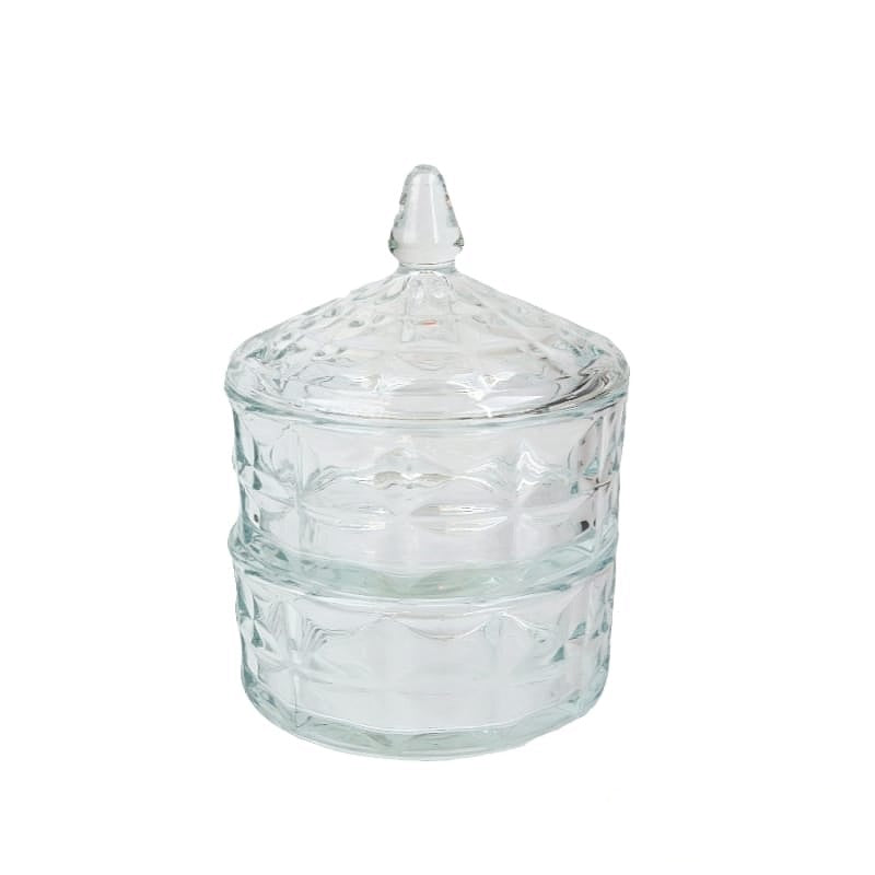 Bonbonnière 2 étages en verre