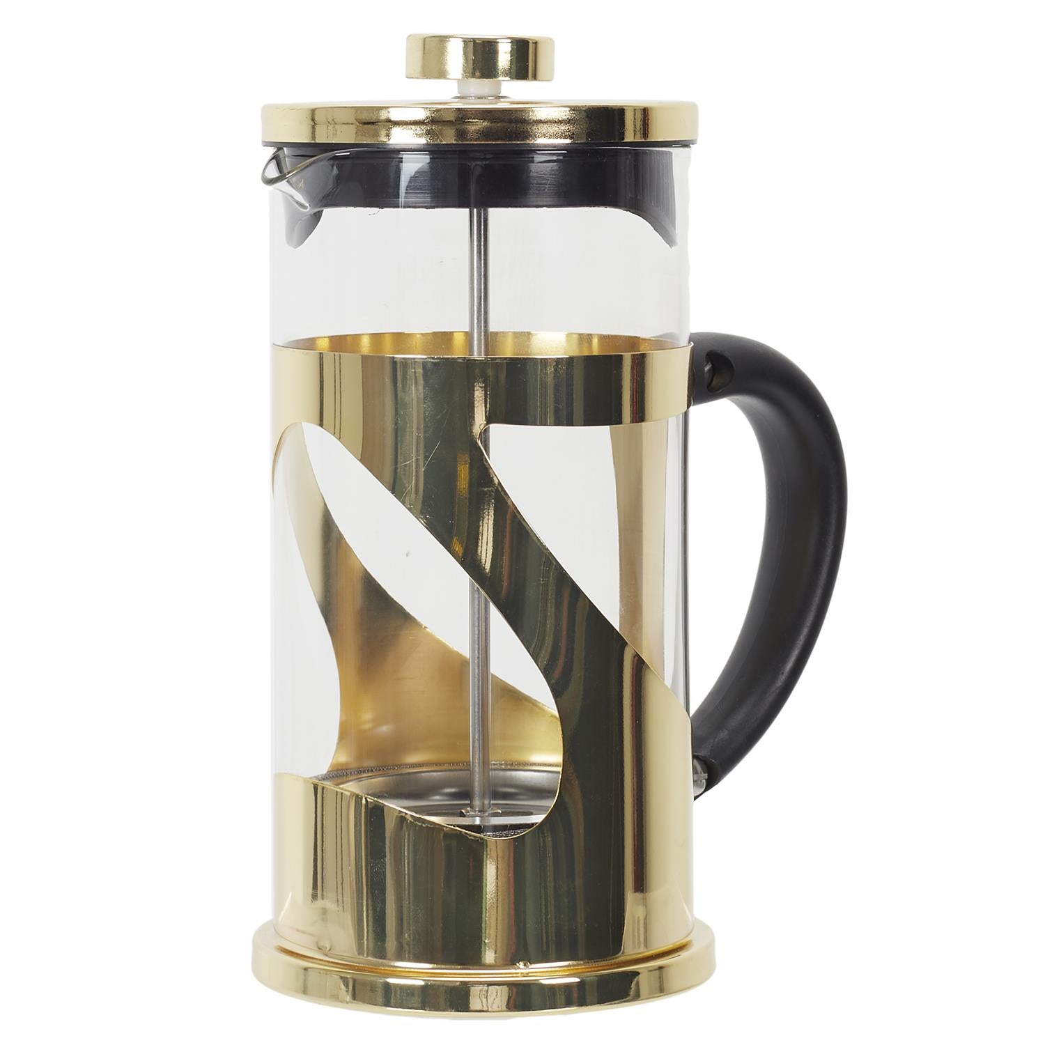 CAFETERA DE PISTON METAL ORO 60CL