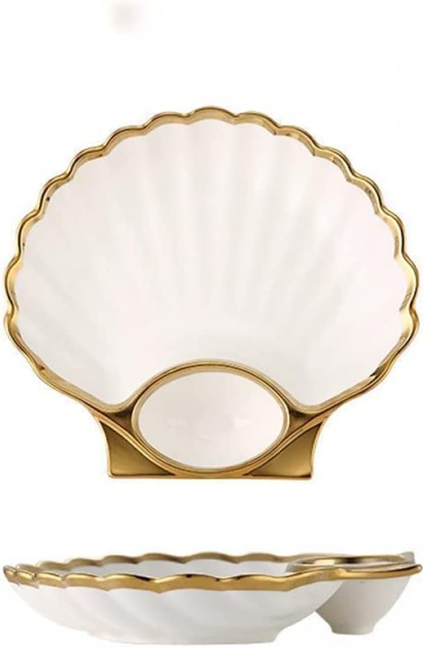 Assiette coquillage porcelaine