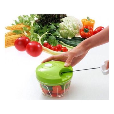 Picadora Manual Mini Molinillo Cuchillas De Acero Inoxidable Frutas Verduras