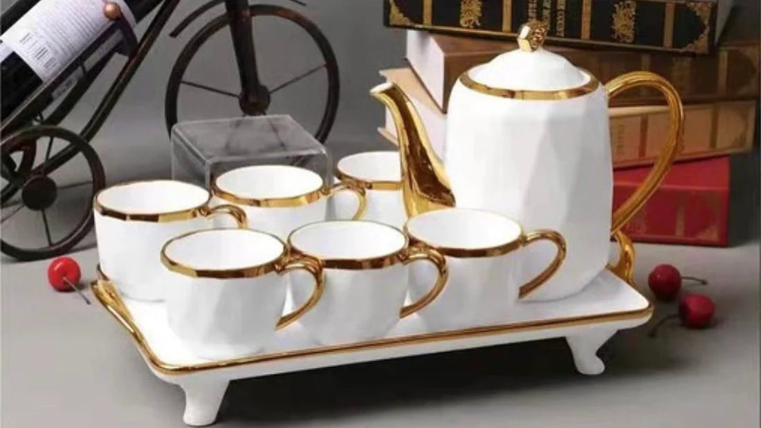 juego de café de 8 piezas