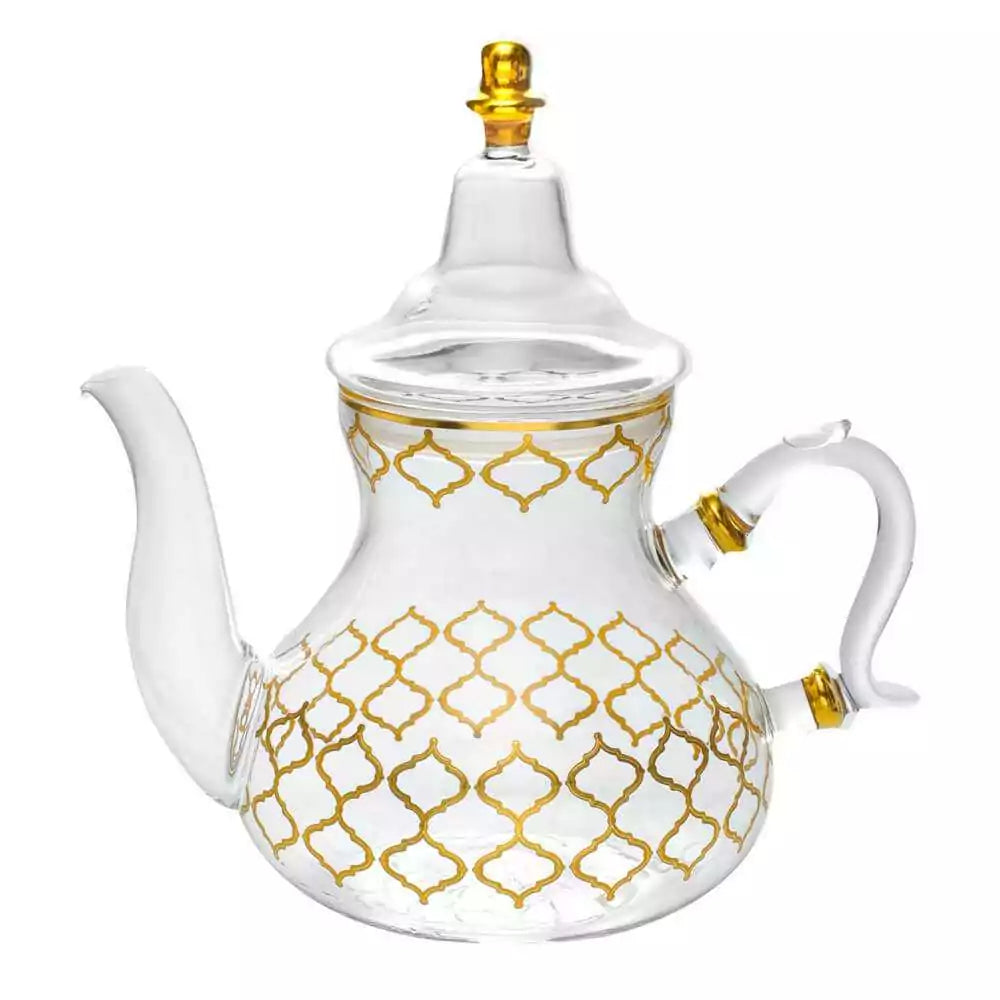 Théière transparente quadrilogue